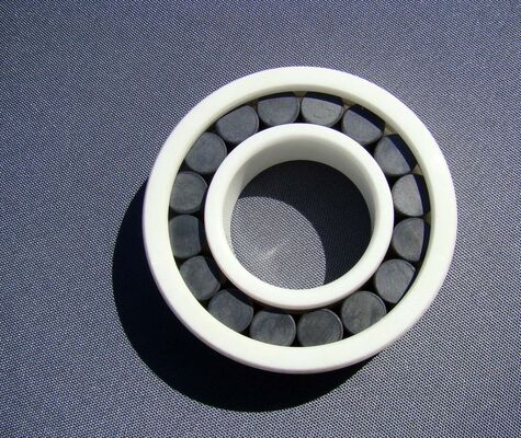 Ceramic Cylindrical Roller Bearings Single Row with Si3N4 Material and PEEK Cage for High Temperature Resistance